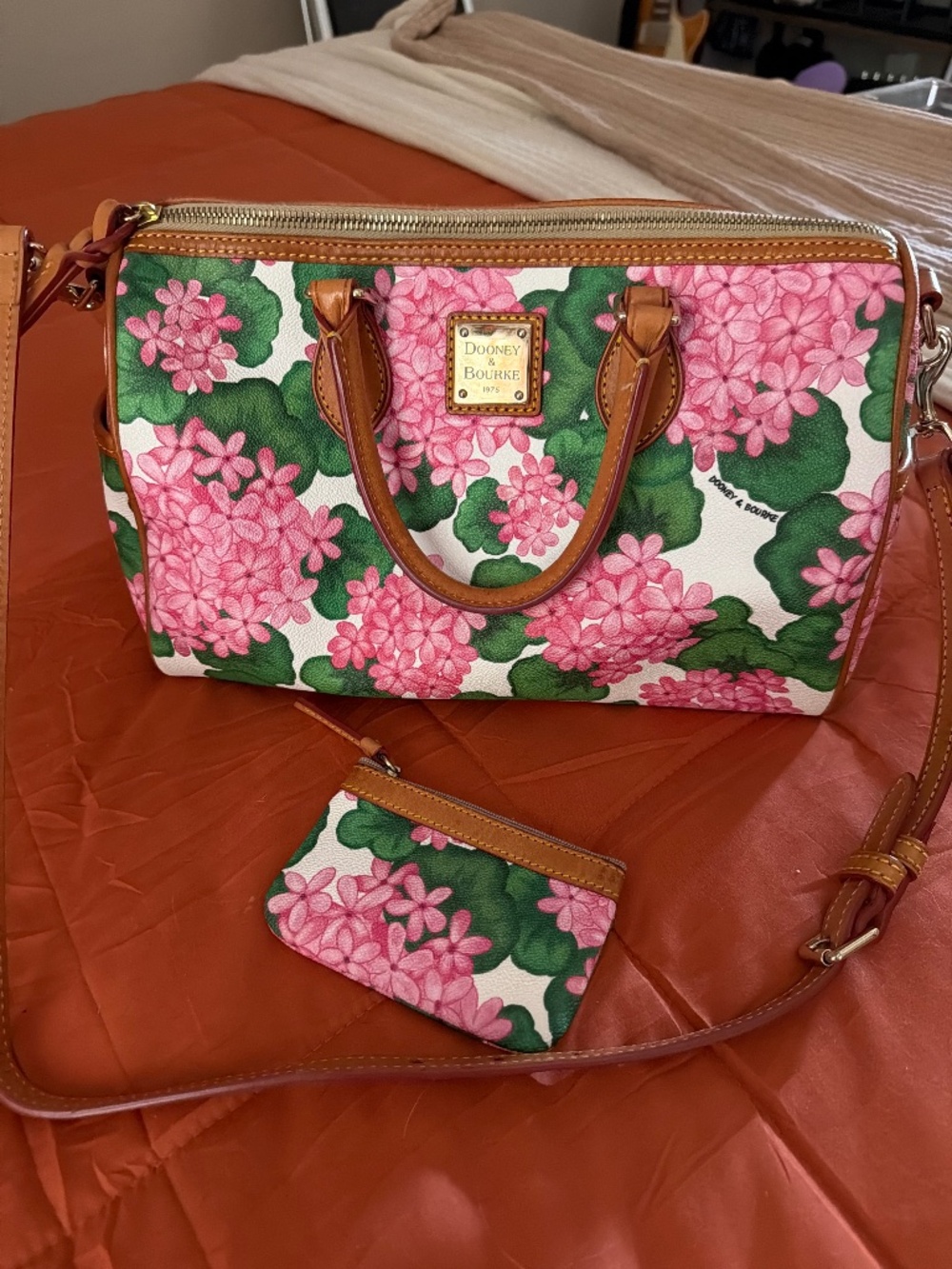 Dooney & Bourke hydrangea satchel